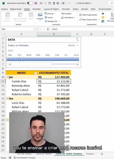 Rafa Cabral-Excel e Dashboards no TikTok