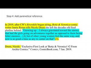 MLA in-text citations