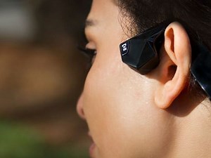 These bone conduction headphones let you listen to music without blocking the outside world