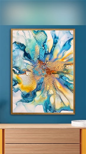 When you come up with a color palette you love so much you make 10 paintings with it! 😁 😅 🎨 🖼 | Waterfall Acrylics