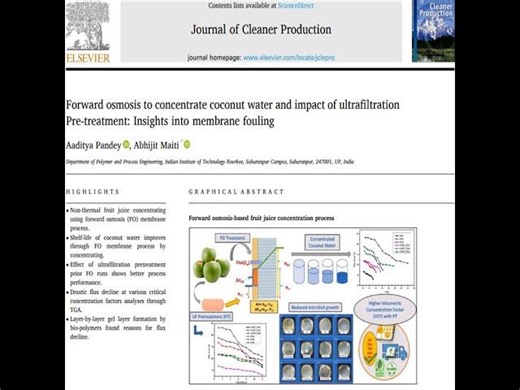 Podcast for Publication in Journal of Cleaner Production | Aaditya Pandey (PhD)