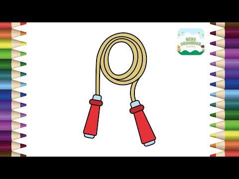 How to Draw a Jump Rope Easy | Simple Drawing for Kids Step by Step