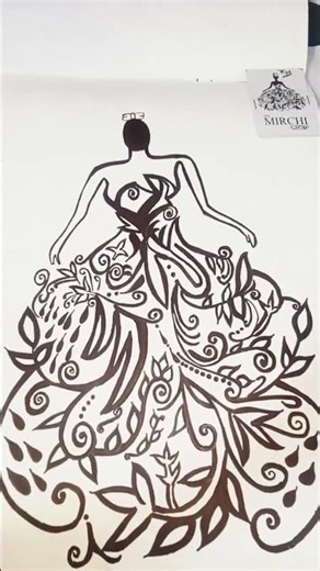 This is a clothe tag doll sketching 🎨😂 #art