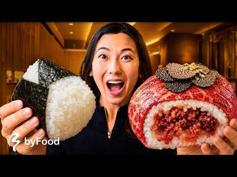 We Tried Japan’s Cheapest & Most Expensive Onigiri ($100) 🍙 | Japan byFood