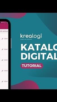 Tutorial Membuat Katalog Digital Pada Aplikasi Krealogi