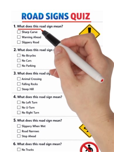 Test Your Knowledge with the Road Sign Quiz