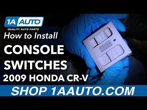 How to Replace Overhead Console Sunroof and Light Switches 07-11 Honda CR-V