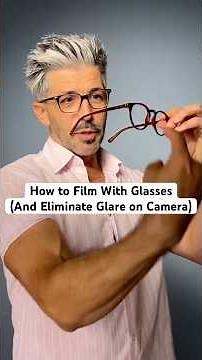 How to Film With Glasses (And Eliminate Glare on Camera) #selftapelighting #filmmaking