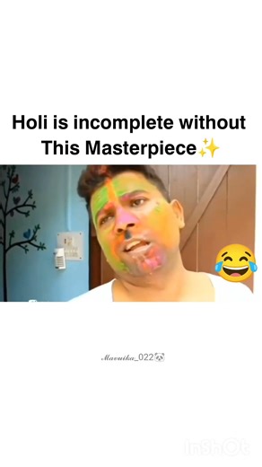 “HOLI IS INCOMPLETE WITHOUT THIS MASTERPIECE"✨😂 #relatable #holi #relatablecontent #memes #ytshorts