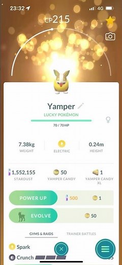 ‘New Pokemon’ YAMPER Evolution!⚡️🐶#pokemongo #pokemon #battle #raid #pvp #yamper #evolution #shiny