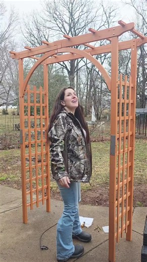 the most beautiful wooden garden arch #garden #gardening #home #tiktokshopcreatorpicks