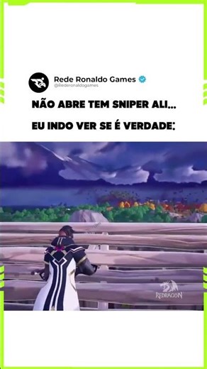 E não é que realmente o pessoal tava com a mira cravada... #meme #games #viral #rederonaldo