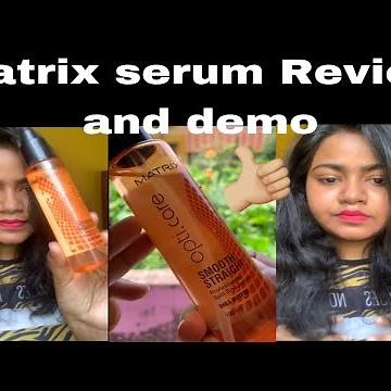 Matrix Opti Care Smooth Straight Professional Split End Hair Serum ||Matrix Hair serum review & demo