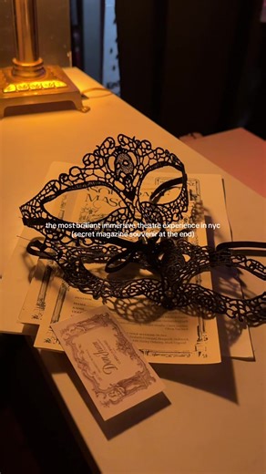 @Masquerade genuinely one of the most brilliant immersive experiences I’ve ever had. The staging, choreography, unreal singing from the actors the list goes on !!! 🎭 Every moment felt intentional clever and beautifully crafted I was captivated the entire time and the show was 2  hours. Also filled with many surprises 🤫 Who knows, you may be led to a secret room for a little souvenir (magazine at the end) 📰🕯️🪔 Show runs until February 1st so if you’re in the city this is not an experience yo