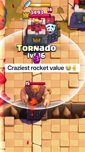 all it took was 4 tornados and a rocket 😭😭😭 #clashroyale #cr | Clash Royale