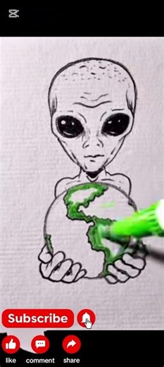 How to draw alien