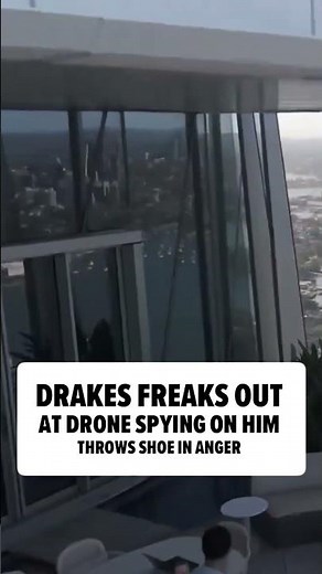 #drake FREAKS OUT at #drone SPYING On Him!