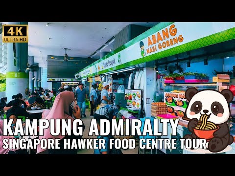 Kampung Admiralty Hawker Centre Singapore | Hawker Food Tour [4K]
