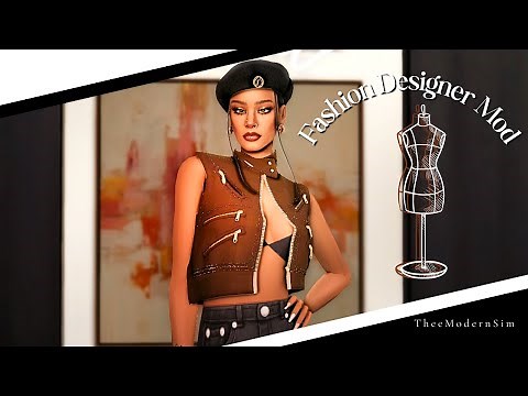 Become a famous Fashion Designer?!?! | *New* Must HAVE MOD for The Sims 4| The Sims 4