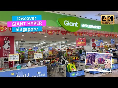 🇸🇬 GIANT Singapore Interesting Hypermarket Store Tour [4K Video]