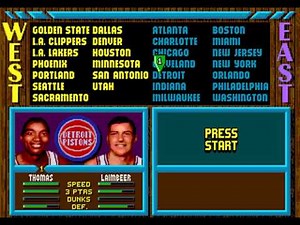 NBA JAM (1993) Roster & Player Attributes