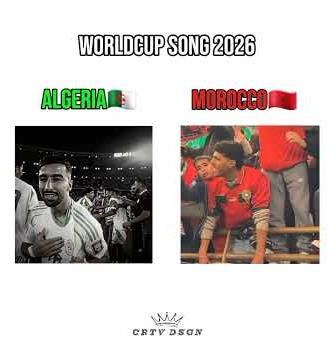 Worldcup song 2026 Morocco VS Algaria🔥🇲🇦🆚️🇩🇿 #edite #football #worldcup26 #song