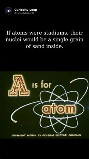 Atoms are almost nothing 🔬 #space #atoms #physics