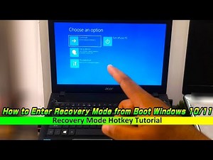 How To Enter Recovery Mode from Boot Windows 10/11 – Recovery Mode Hotkey Tutorial