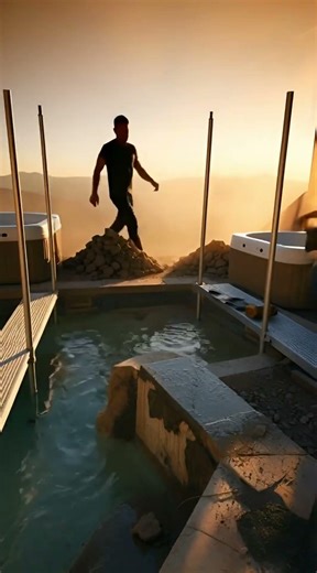 Epic Mountain Infinity Pool Transformation 🌄 Rustic Lodge Pool to Luxury Valley Overlook with Hot