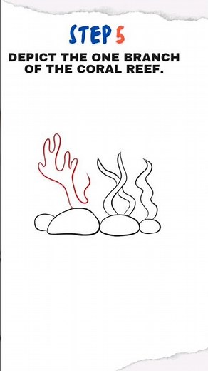 How to draw a Coral Reef -Easy Drawing Tutorial for Kids #drawingforkids
