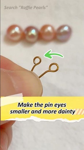 How to make your pin eyes smaller and more dainty? Easy & Quick! Beading tutorial for beginners