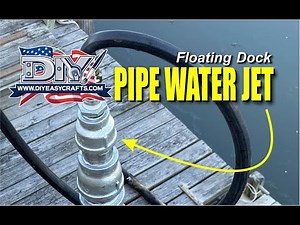 DIY Floating Dock Pipe Garden Hose Water Jet from DIYeasycrafts