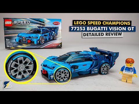 LEGO Speed Champions 77253 Bugatti Vision GT Detailed Building Review | Michelin tires!