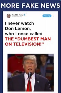 968K views · 16K reactions | Very little discussion of all the purposely false and defamatory stories put out this week by the FAKE NEWS Media...Major lies written, then forced to be withdrawn after they are exposed...a stain on America! | Donald J. Trump | Facebook