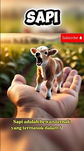 Educasi hewan sapi lucu.#sapi #sapilucu