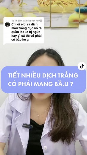 Trả lời @Yến Nhy🐰 tiết nhiều dịch trắ.ng có phải mang bầu ?#xuhuong #viemphukhoa #trùmphukhoa #phukhoa #viendatphukhoa #hpw #happyworld #lotamile #dskieuly