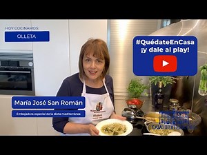 Recetas fáciles de la dieta mediterránea con María José San Román: olleta