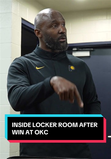 "[This] was a huge win for you guys." Go inside the locker room after ... | pacers