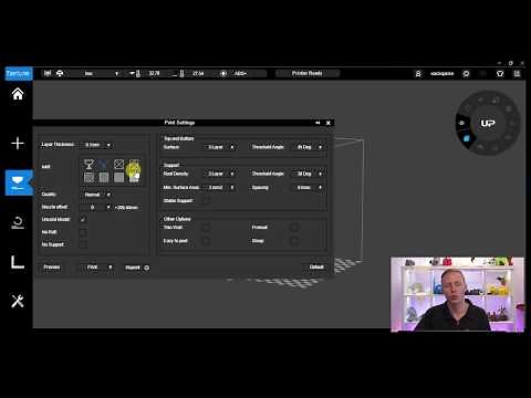 UP Studio v2.1.0.8 - Basic Settings