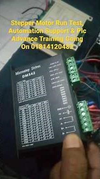 DM542 Microstep Drive & Stepper Motor Run CW/CCW, 01814120482