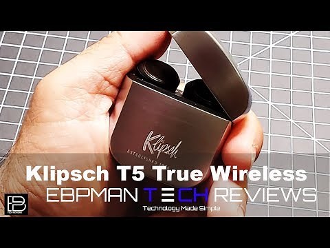NEW Klipsch T5 True Wireless Earbuds Unboxing First Impressions and Call Quality Test