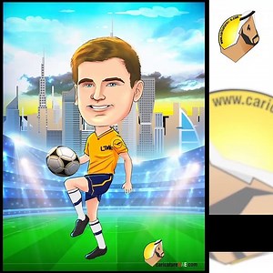 Soccer Caricature Animation