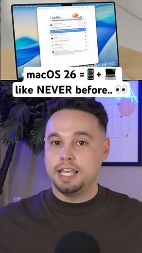 macOS 26 Tahoe NEW Features 🥵🔥 #macos26 #macostahoe #macbook #macos #shorts