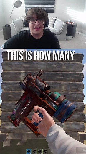 This Is How Many Nail Gun Shots it takes to Break Each Wall In Rust!👹😈 #rust #rusttok #rustconsole #rustgame