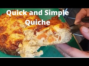 How to make a Potato Crust Quiche, easy recipe.