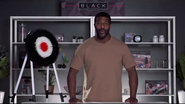 Black Series Axe Throwing Target Set, 3 Throwing Axes and Bristle Target, Active and Safe Play, Blunted Edges and Lightweight Plastic, Indoor or Outdoor Use and Backyard Fun