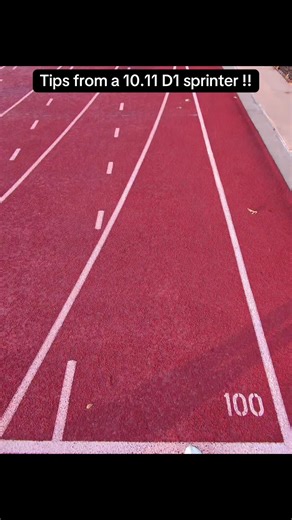 Tips from a 10.11 D1 sprinter !! #trackandfield #track #d1athlete #running #sprinting