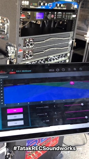 Testing our newest gear using its control app. #TatakRECSoundworks #DBXPA2 #dbx | REC Minisound & Soundworks