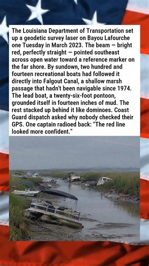 SURVEYOR'S LASER ACCIDENTALLY GUIDES 200 BOATS INTO A MARSH 🔴🚤😂