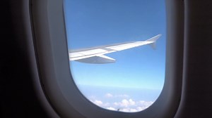 Download Airplane Wing With Window View for free